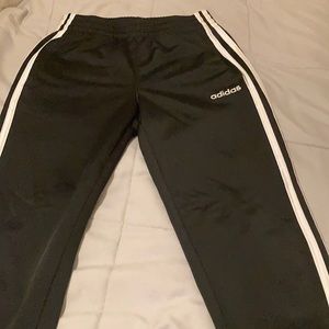 Black Adidas sweatpants, size 10/12